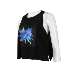 VT185 Design pattern vest T-shirt Waist belly navel t-shirt  Vest t-shirt manufacturer VT185 Design pattern vest T-shirt Waist belly navel t-shirt  Vest t-shirt manufacturer